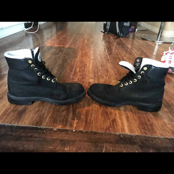 Men’s TimberlandX Champion Shearling Luxe Leather - Picture 3 of 5